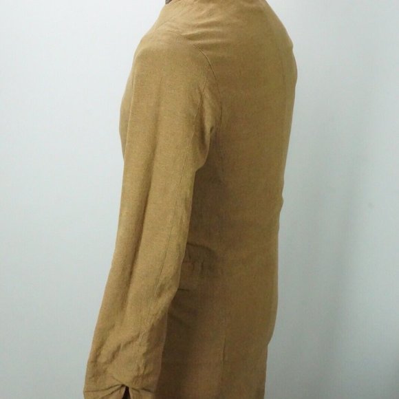 Kapital Brown Textured Linen Blend Sz 1 Made in Japan RARE - Picture 3 of 8